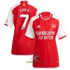 Officiële Voetbalshirt Arsenal Saka 7 Thuis 2023-24 - Dames